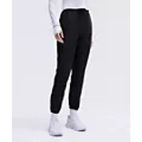 Lululemon 'Adapted' Black Polyester State High-Rise Fleece Jogger Size 10 - NWT - Picture 1 of 5